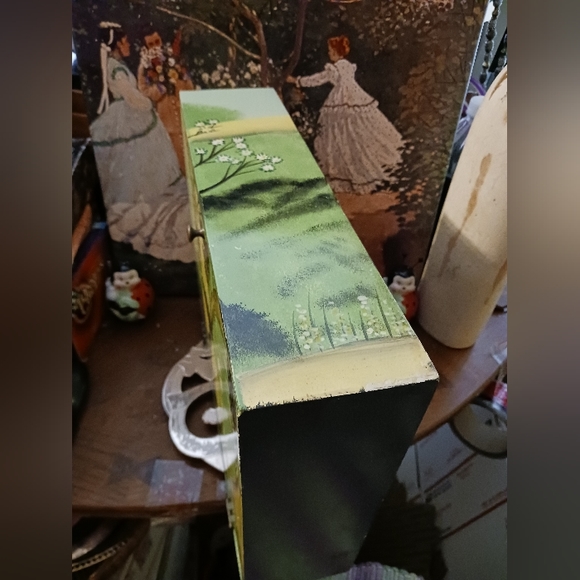 🏠🏡Handmade Wooden Key Box🔓🏖🏜🏝🏞Size 13.5"×10.5"×3.5",Handpainted. - Picture 5 of 12